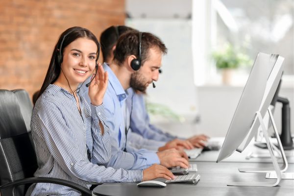 Team of Technical Support Agents Working in Office Team of Technical Support Agents Working in Office